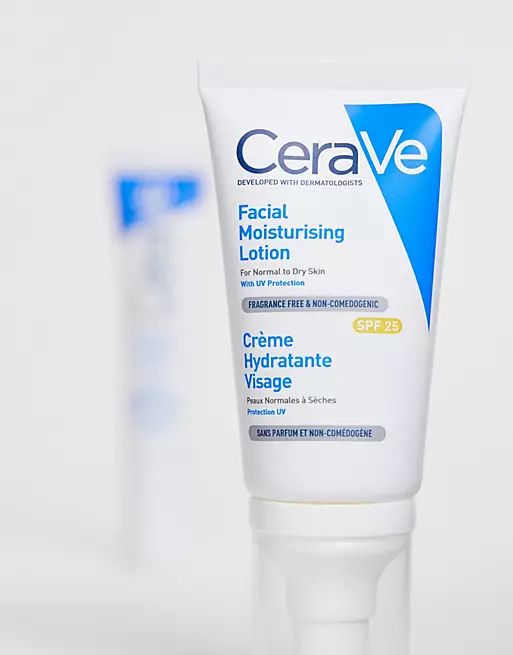 CeraVe AM lightweight hydrating facial moisturising lotion for normal to dry skin SPF 25 52ml | ASOS (Global)