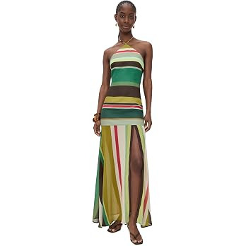 Seven Wonders Women's Estella Halter High Slit Maxi Dress | Amazon (US)
