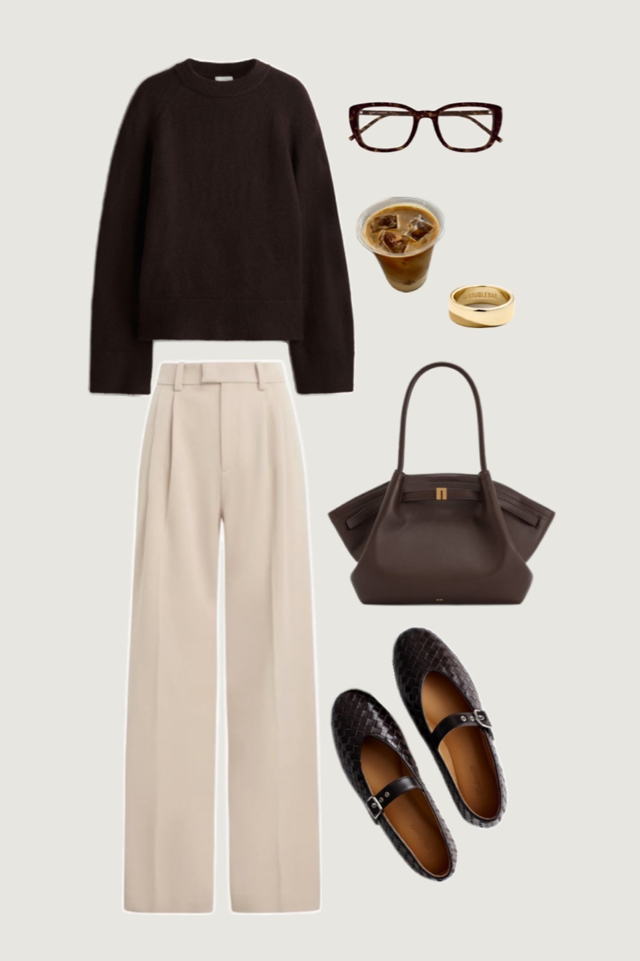 Chocolate Brown Sweater & Tan
Pleated Pants Outfit! Perfect look for a day at the office. 

Brown sweater outfit, tan pleated pants, ballet flats outfit, neutral work style, office chic outfit, fall workwear inspo, classy minimalist fashion, timeless neutral outfit, elegant everyday look, cozy yet polished outfit idea, work outfit inspo, office style, neutral style, chocolate brown outfit, Amazon finds 

#LTKFindsUnder50 #LTKSeasonal #LTKWorkwear