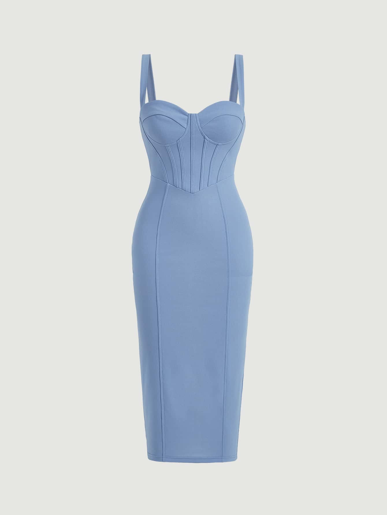 SHEIN MOD Abito aderente a fessura indietro | SHEIN