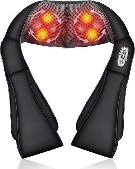 Comfier Shiatsu Neck and Shoulder Massager- Deep Kneading Massage Pillow with Heat, Back Massager... | Amazon (US)