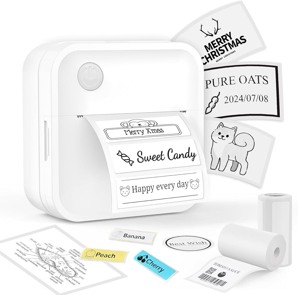 Label Maker Machine - Portable Label Printer, Mini Thermal Printer for Home, Office, Organization... | Amazon (US)
