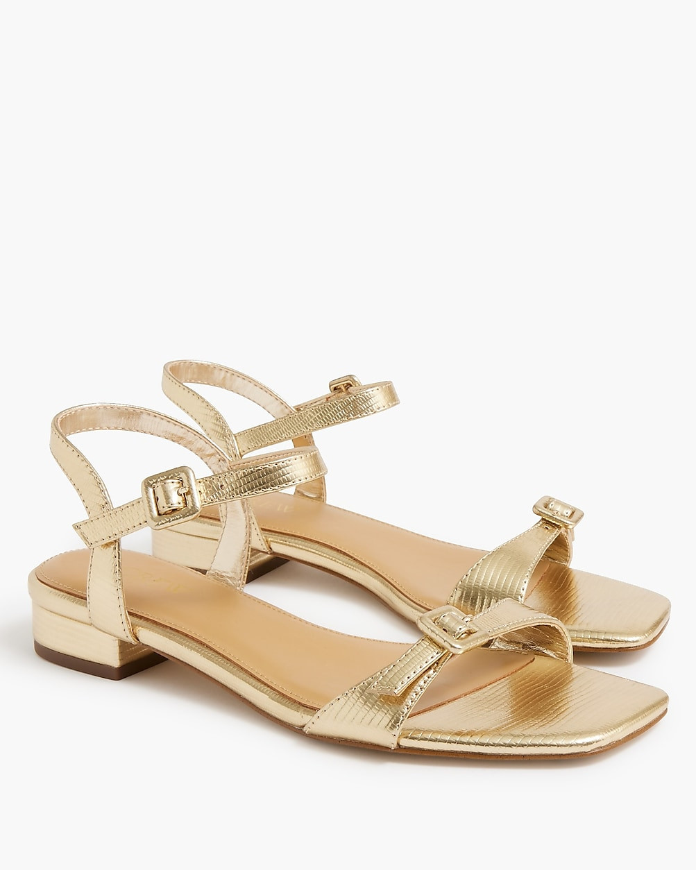 Textured ankle-strap sandals | J.Crew Factory