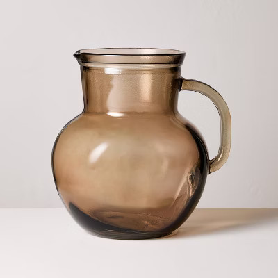 78oz Recycled Glass Pitcher Brown - Hearth & Hand™ with Magnolia | Target