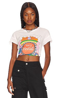 Junk Food Coca Cola Flowers Tee in Vintage White from Revolve.com | Revolve Clothing (Global)