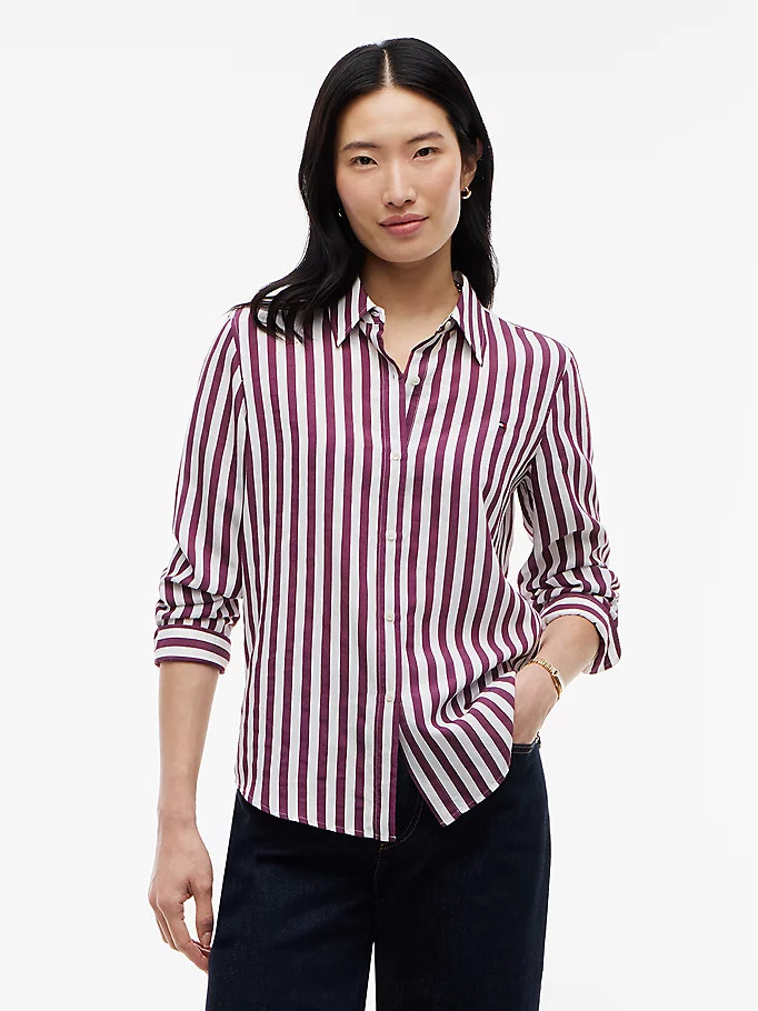 Regular Fit Stripe Shirt | Tommy Hilfiger UK