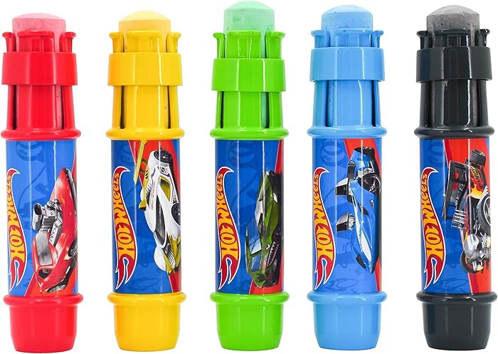 Hot Wheels™ Jumbo Chalk Holders | 5 Chalk Sticks with Holders for Kids | Sidewalk Chalk for Tod... | Amazon (US)