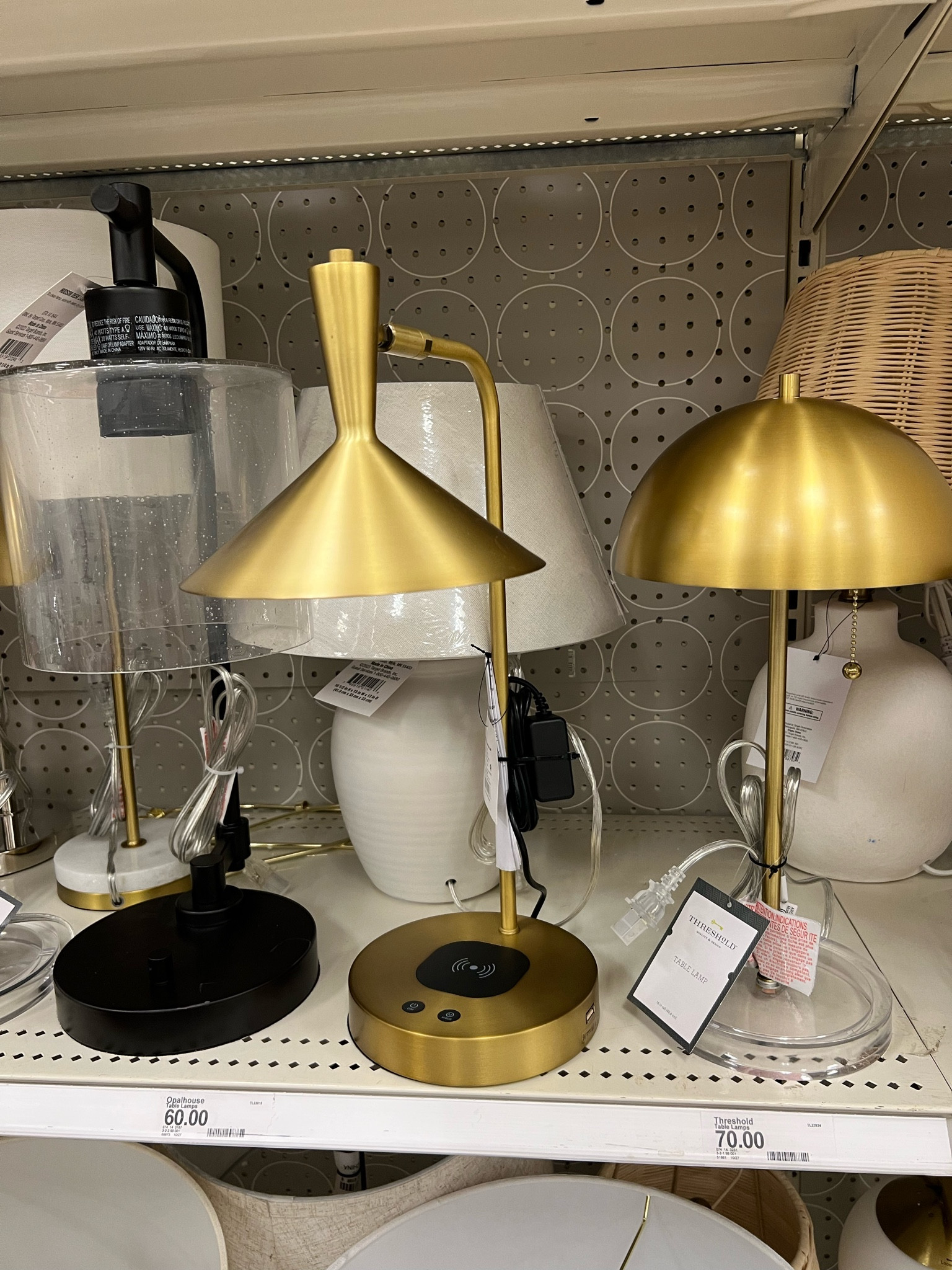 LOVE the design of these lamps for nightstands or a desk. The shape is so unique. I especially recommend lamps with charging bases so you and consolidate the cords in your space.

Home, lamps, interiors, target style 

#LTKhome #LTKstyletip