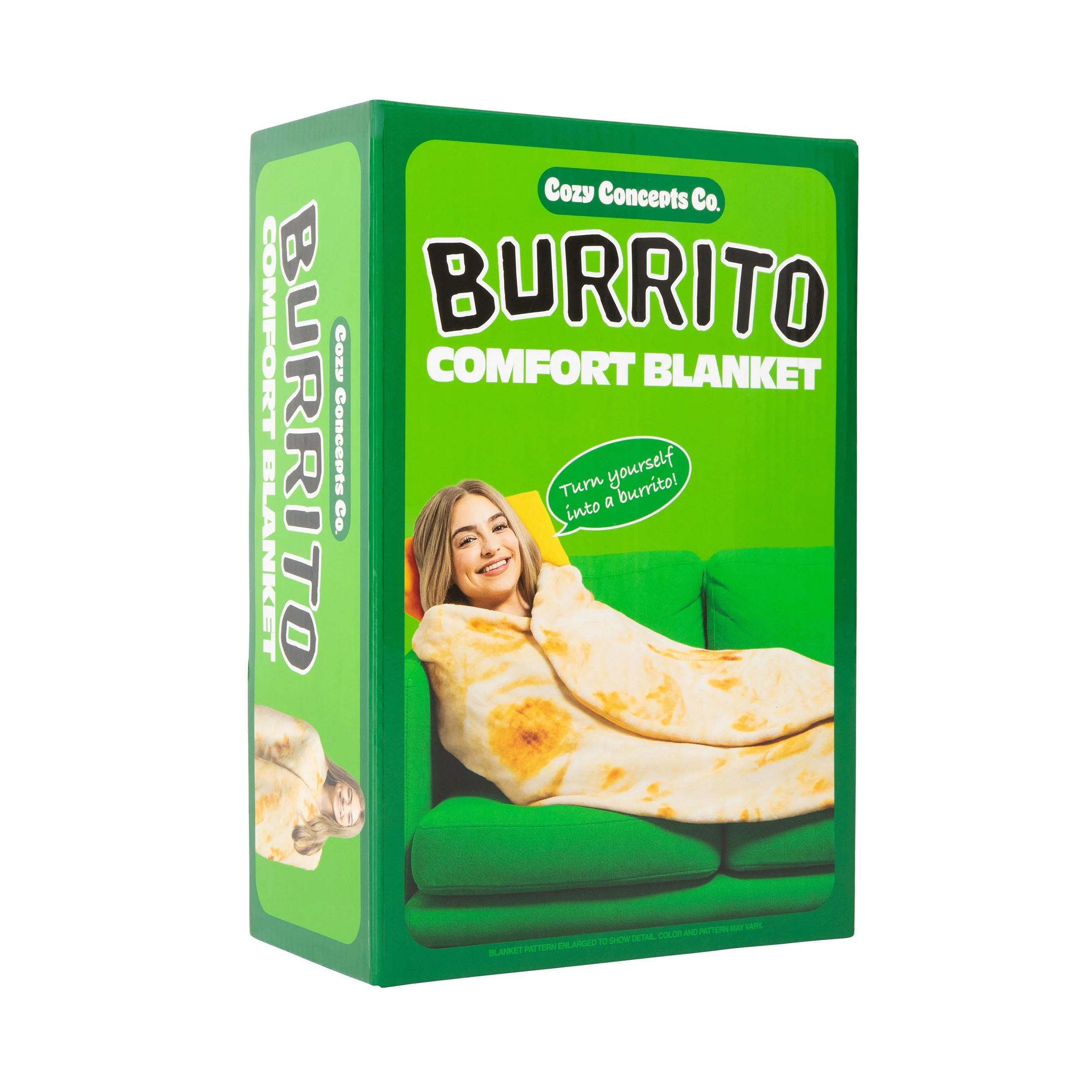 Cozy Concepts Co. Burrito Comfort Blanket by Relatable, Viral Trend Inspired - 65” Throw Blanke... | Walmart (US)