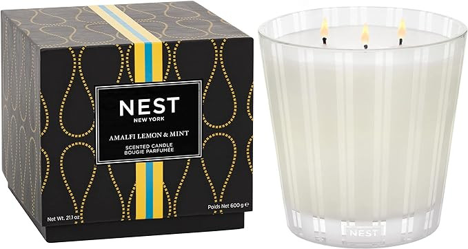 NEST New York Amalfi Lemon & Mint Scented 3-Wick Candle | Amazon (US)