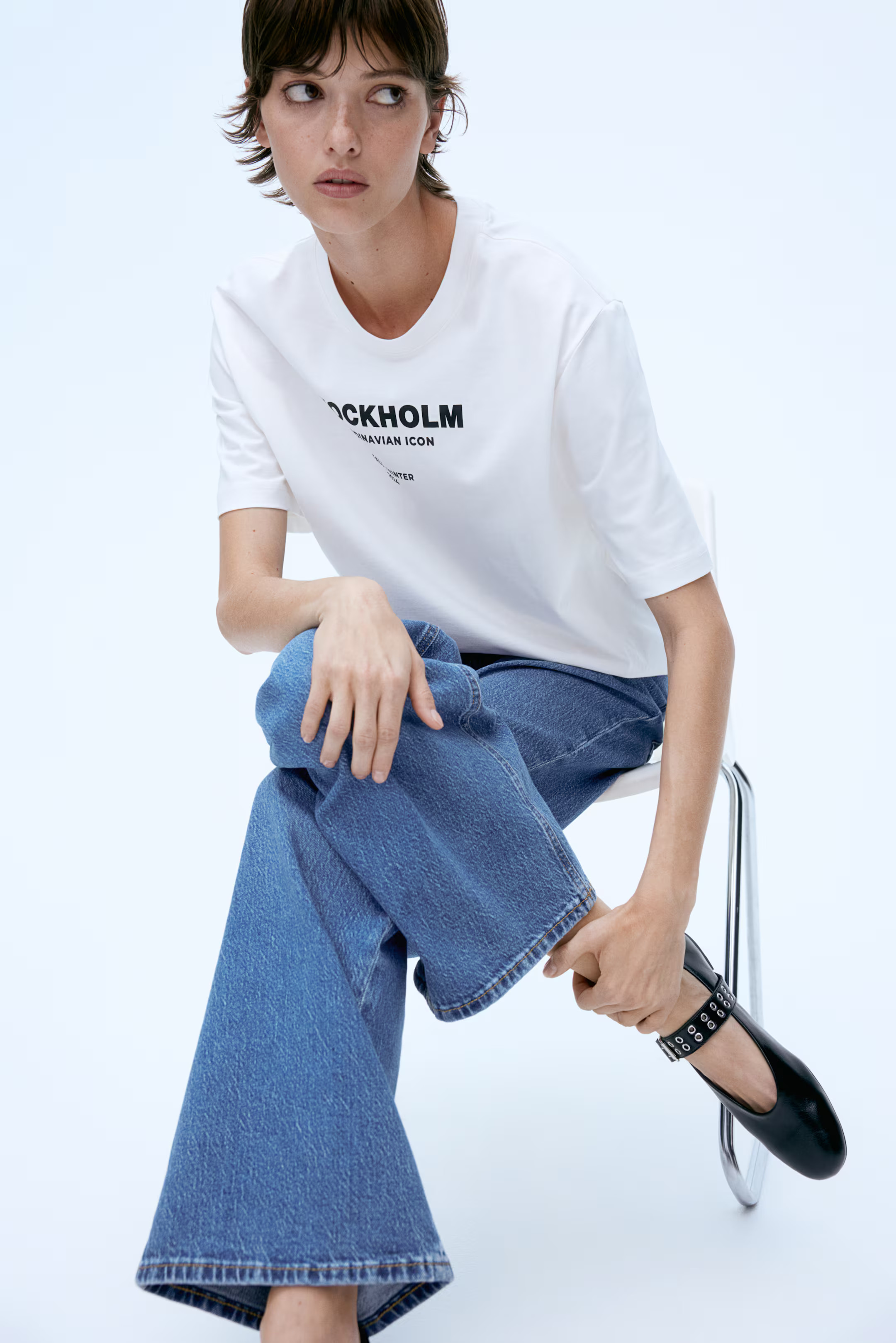 Harper High Rise Wide Leg Jeans | H&M (US + CA)