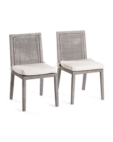 Set Of 2 Rattan Dining Chairs | TJ Maxx