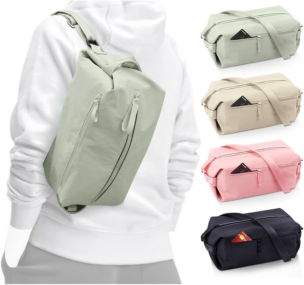 Small Gym Bag for women men, Stylish Compact Sports Bag, Small Duffle Bag Crossbody Bags for wome... | Amazon (US)