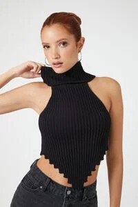 Sweater-Knit Turtleneck Crop Top | Forever 21 (US)
