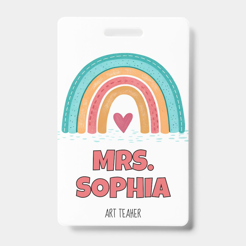 Personalized Teacher Badge Reel | Zazzle