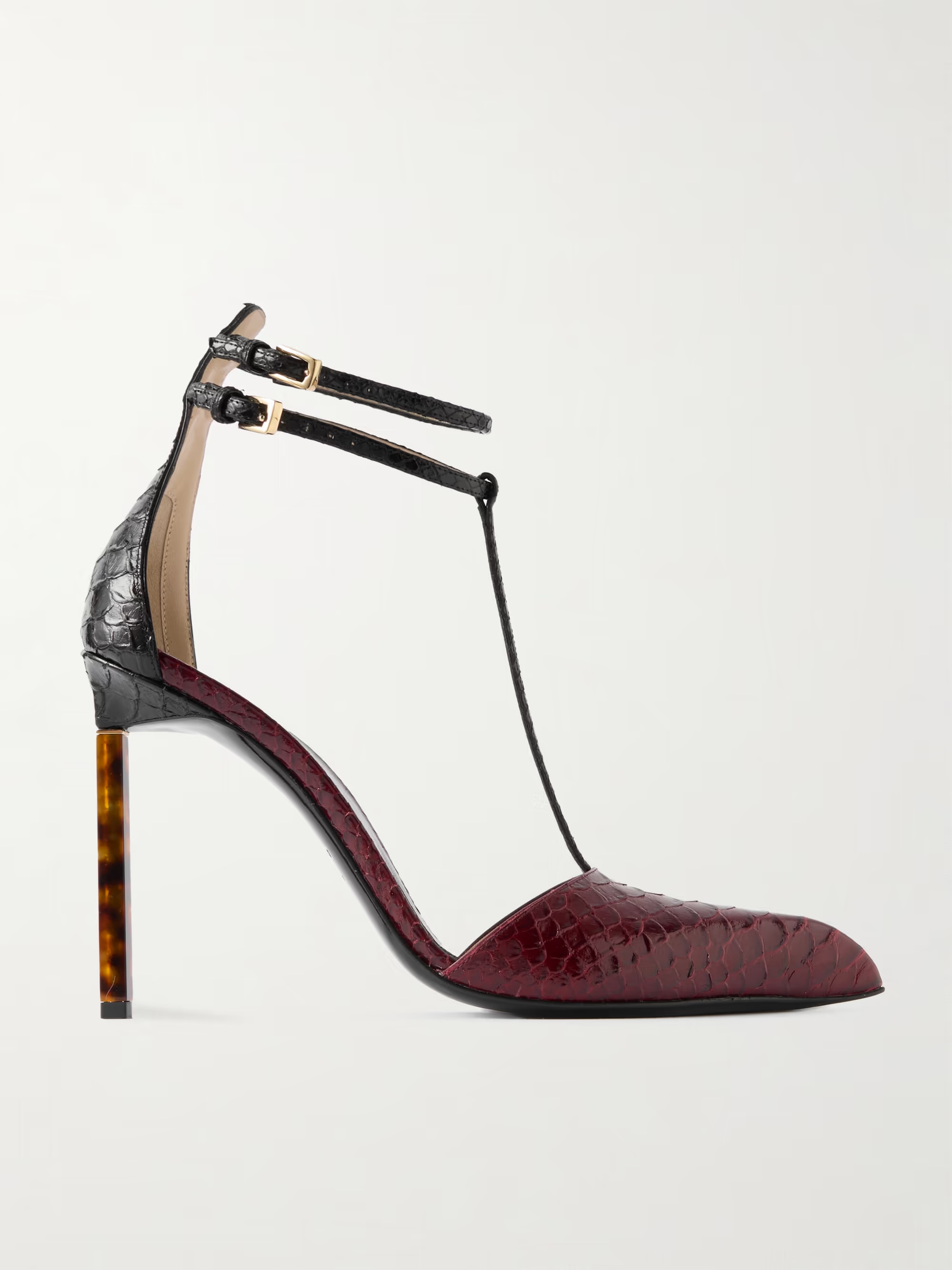 Snake-effect leather pumps | NET-A-PORTER (UK & EU)
