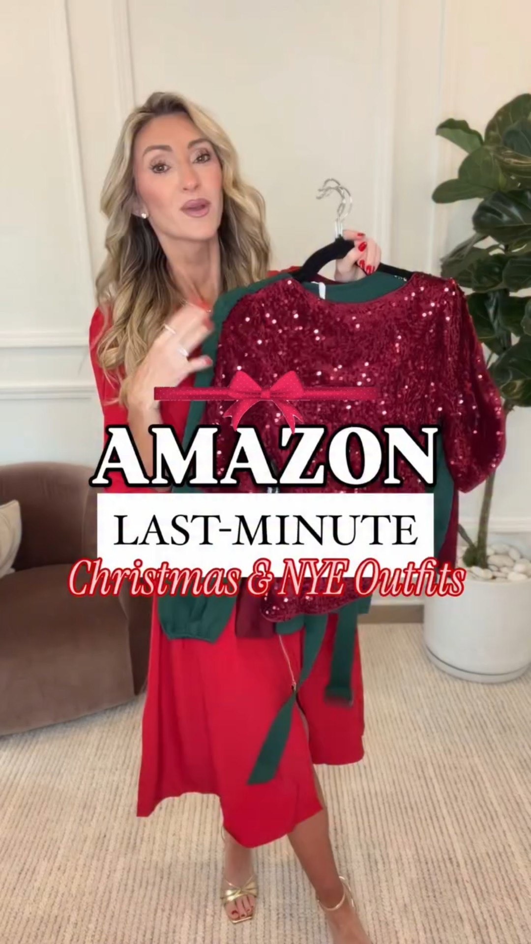 ✨ gorgeous options for holiday parties + new years! 🥂🎁🎊 casual + dressy options! Sequin top, New Year’s Eve outfit, red dress, holiday dress, Christmas party dress, leather pants, sequin pants #sequintop #sequinpants #momof4
@gracekarin_brand #gracekarin #gracekarinmoments

#LTKFindsUnder50 #LTKHoliday #LTKSaleAlert