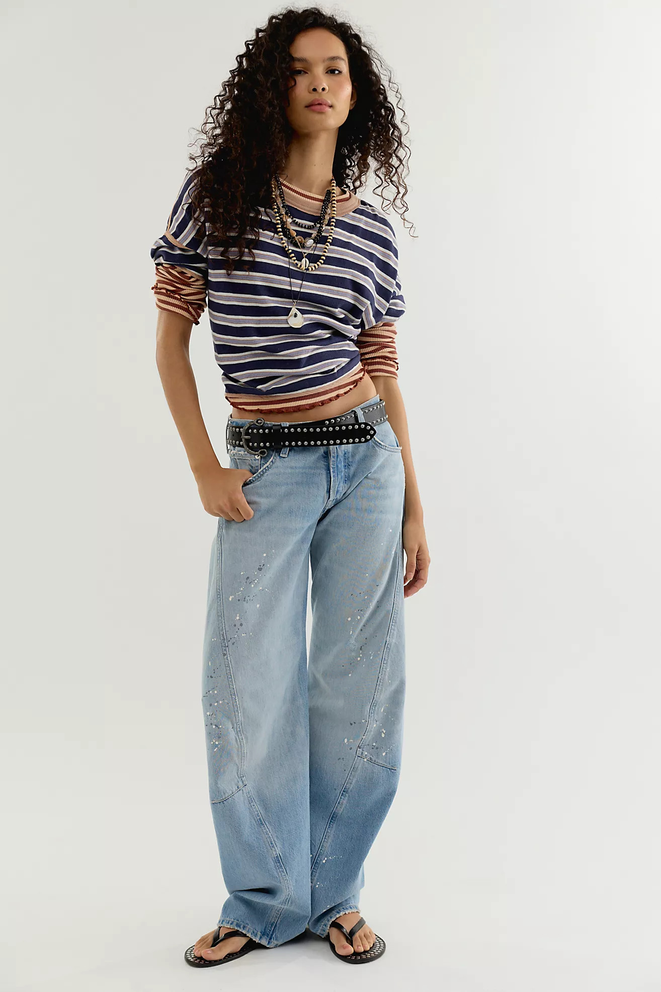 We The Free Fable Low-Rise Twisted Bowed Jeans | Free People (Global - UK&FR Excluded)