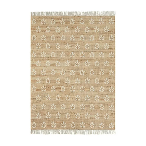 Better Homes & Gardens Floral Jute Motif Rug, 5' x 7' | Walmart (US)
