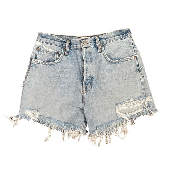 Women’s AGOLDE High Waisted Distressed Riley Shorts - Size 29 | Poshmark