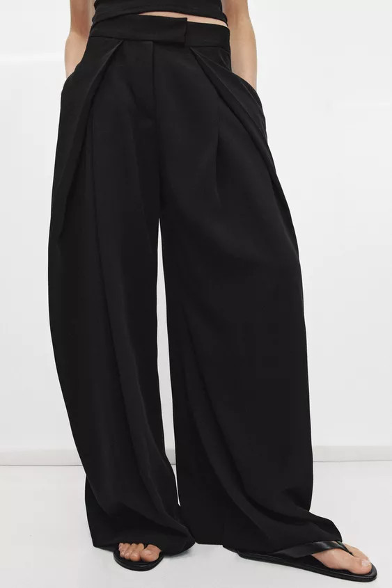 ZW COLLECTION WIDE LEG PANTS | Zara US
