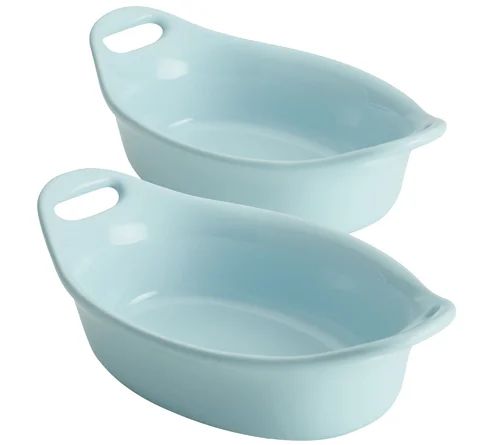 Rachael Ray Rachael Ray Ceramics 2-Piece Oval Au Gratin Baker Set | Wayfair Professional