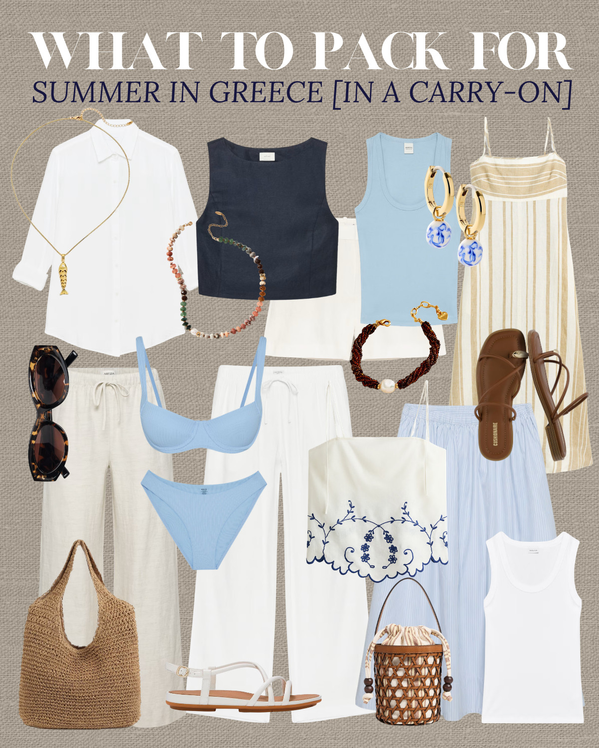 what to pack for summer in greece in a carry-on 

summer outfits / summer vacation / minimal style / elevated  

 #LTKTravel