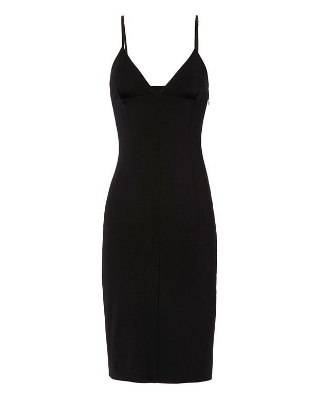 T by Alexander Wang Fitted Ponte Dress: Black | Intermix