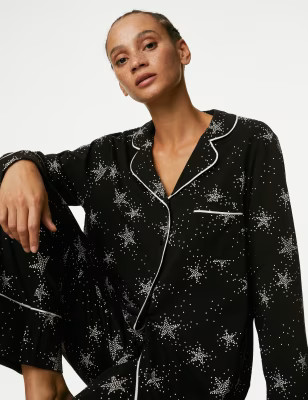 Cool Comfort&trade; Star Print Pyjama Set | Marks and Spencer AU/NZ