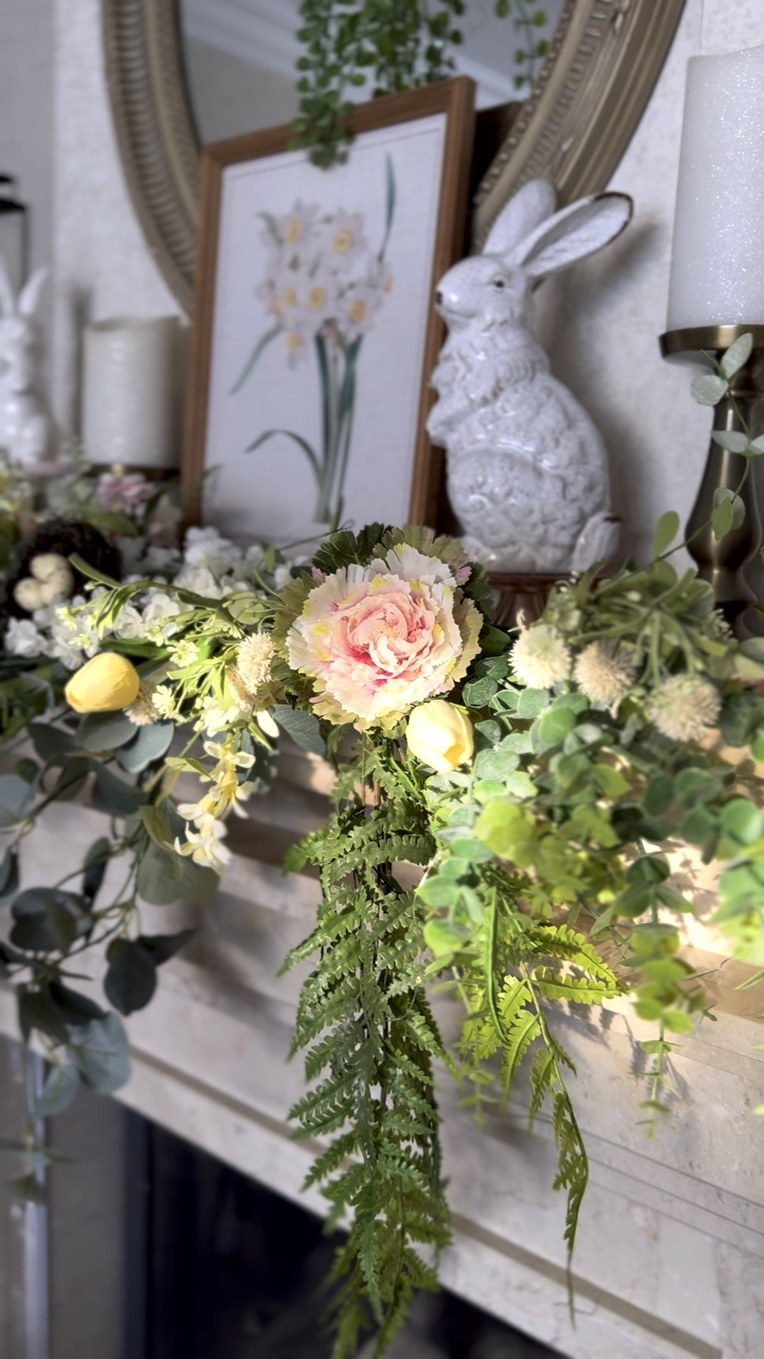 Spring living room mantel decor, home refresh, Easter decorations, bunny decor, faux spring flowers, Michael’s home goods

#LTKWatchNow #LTKFindsUnder50 #LTKHome