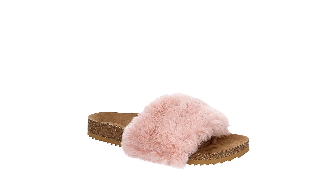 Xappeal Womens Teddie Footbed Slide Sandal - Blush | Rack Room Shoes