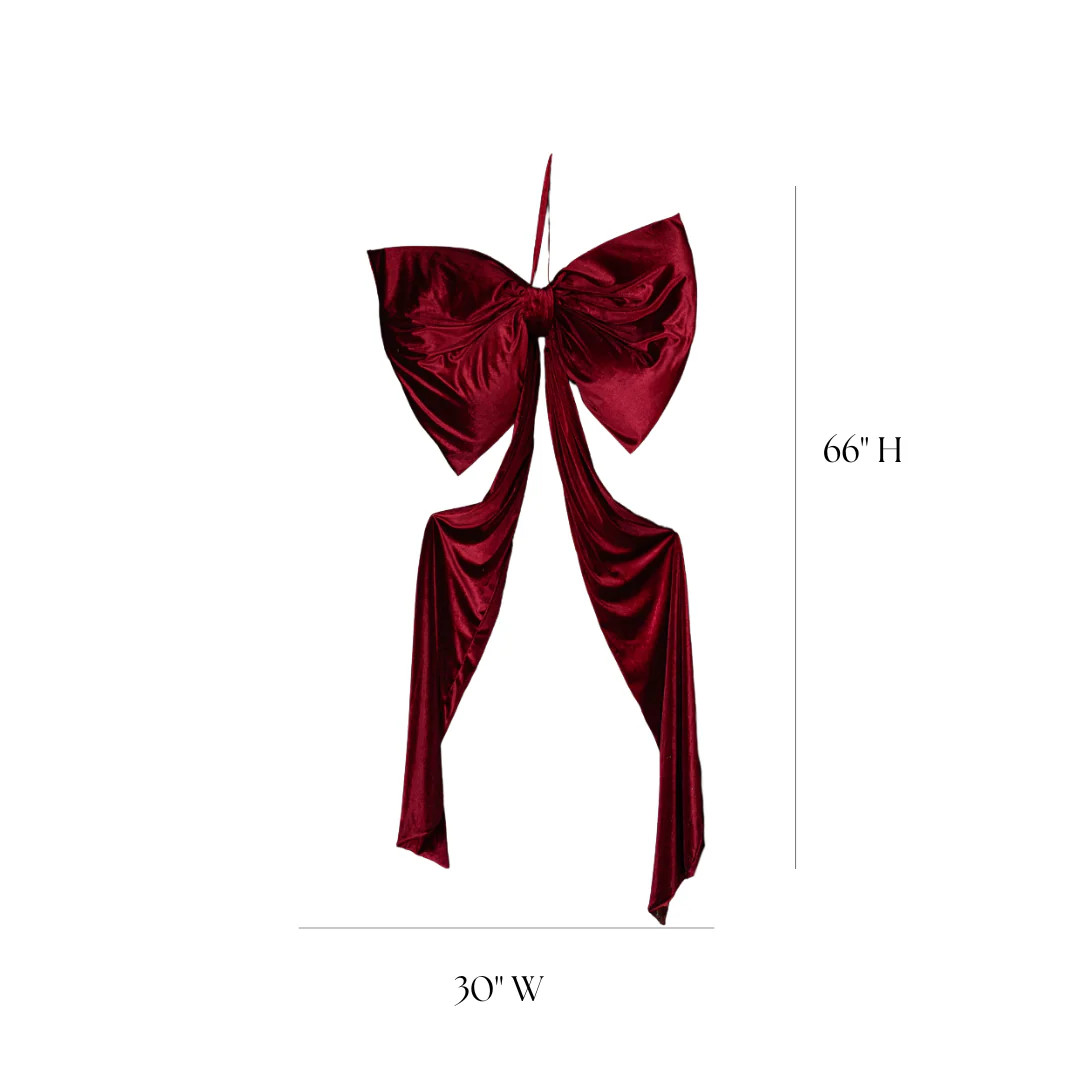 Oversized Red Velvet Bow | By Luxe B Co. | luxe bCO