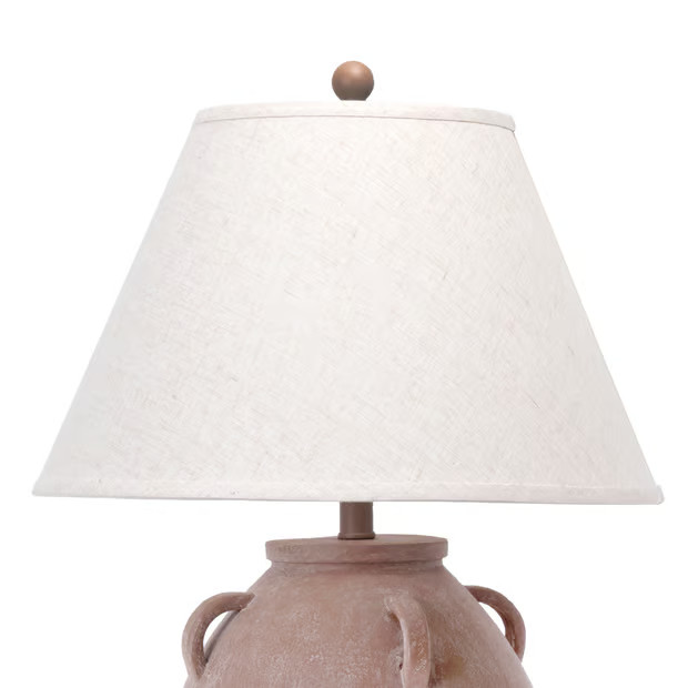 Beige 29-inch Vintage Resin Amphora Table Lamp | Rugs USA