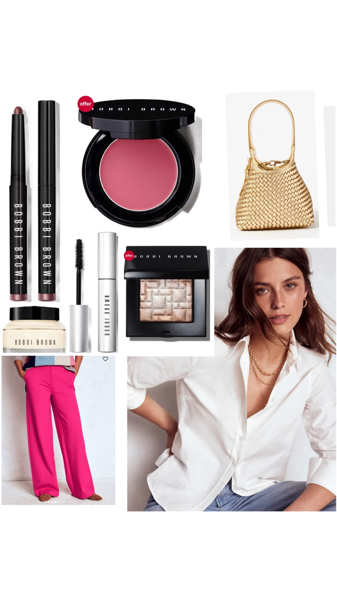 Today I’m wearing a white shirt and pink trousers with a silk twilly from Dior.  I’m talking about my recent purchases from Bobbi Brown!

#LTKuk #LTKbeauty #LTKspring