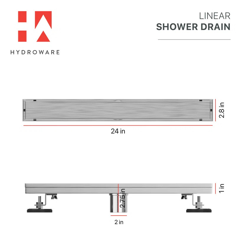 HYD-0001 24" Tile-In Shower Drain | Wayfair North America