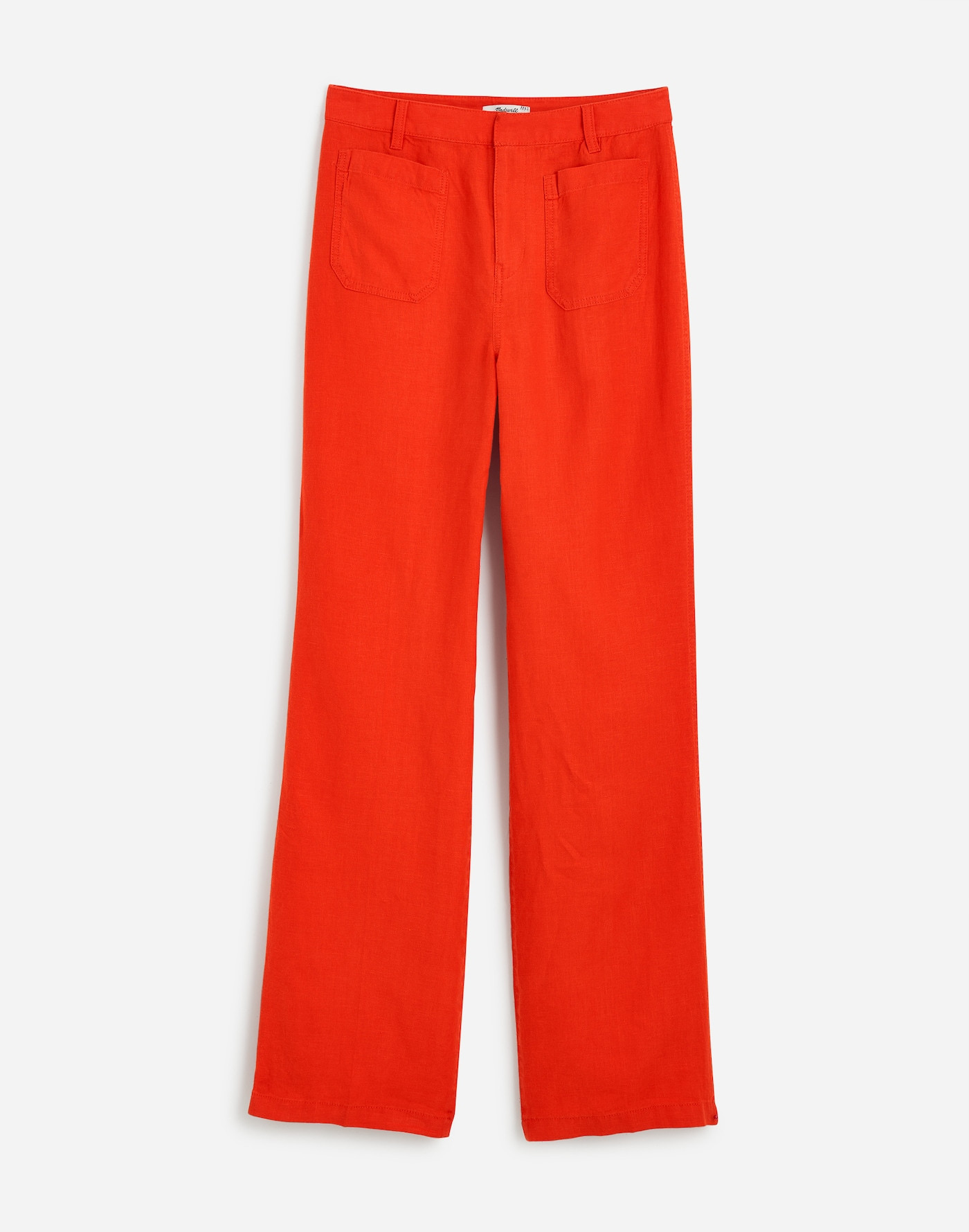 Patch Pocket Flare Pant in 100% Linen | Madewell | Madewell