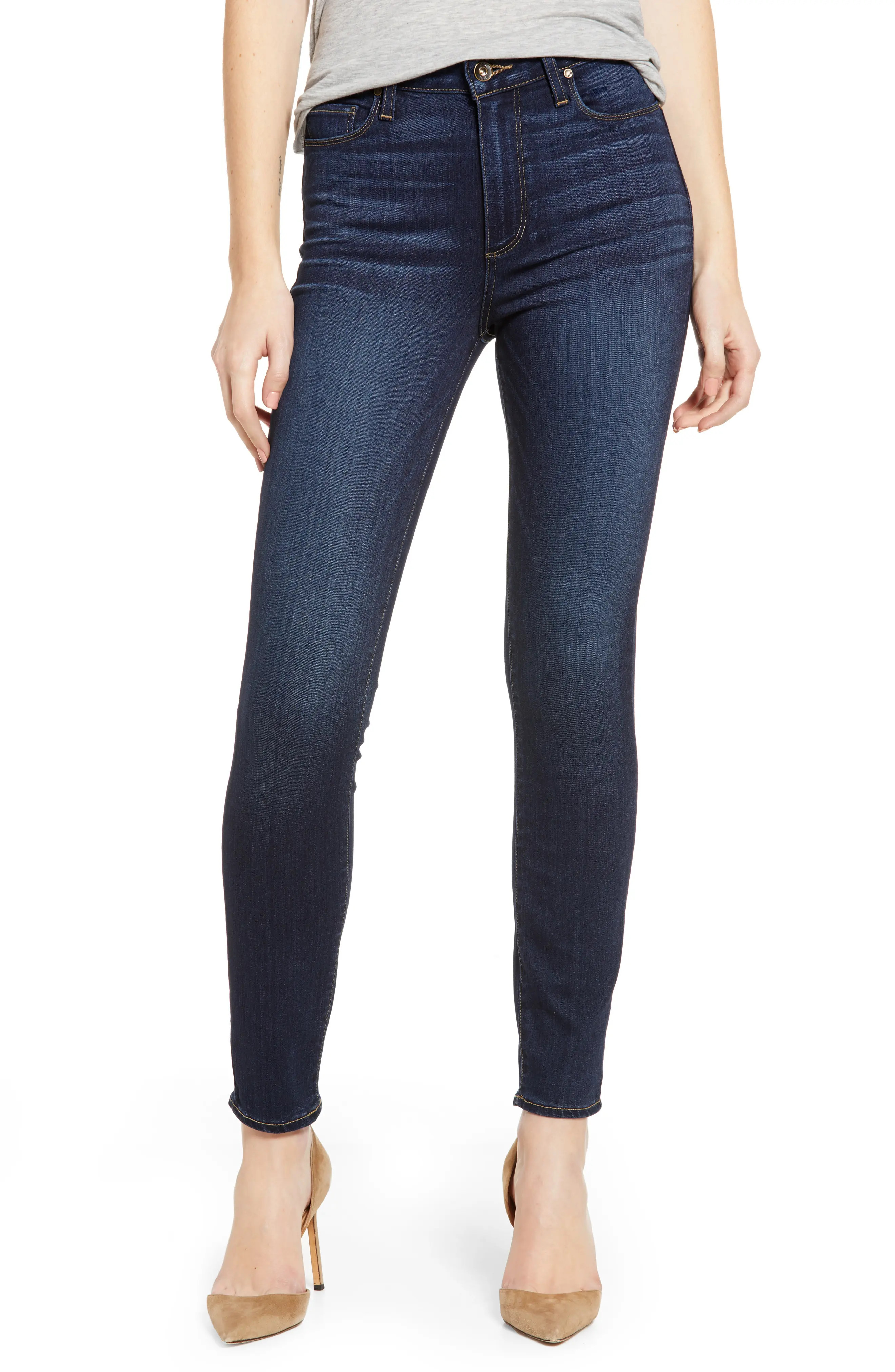 Women's Paige Transcend - Hoxton High Waist Ankle Skinny Jeans, Size - (Koda) (Nordstrom Exclusive) | Nordstrom