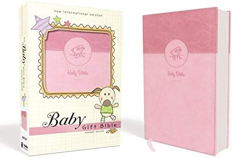 NIV, Baby Gift Bible, Holy Bible, Leathersoft, Pink, Red Letter, Comfort Print: Keepsake Edition | Amazon (US)