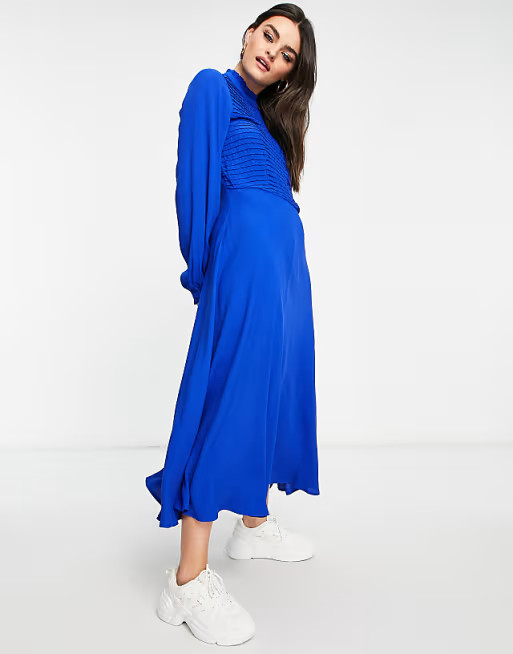 Ghost Una dress in blue | ASOS (Global)