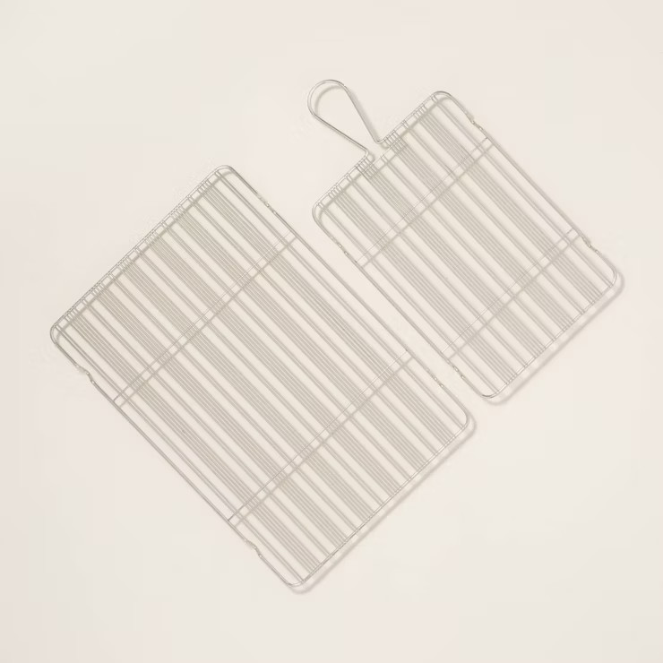 2pc Steel Wire Cooling Rack Set Silver - Hearth & Hand™ with Magnolia | Target