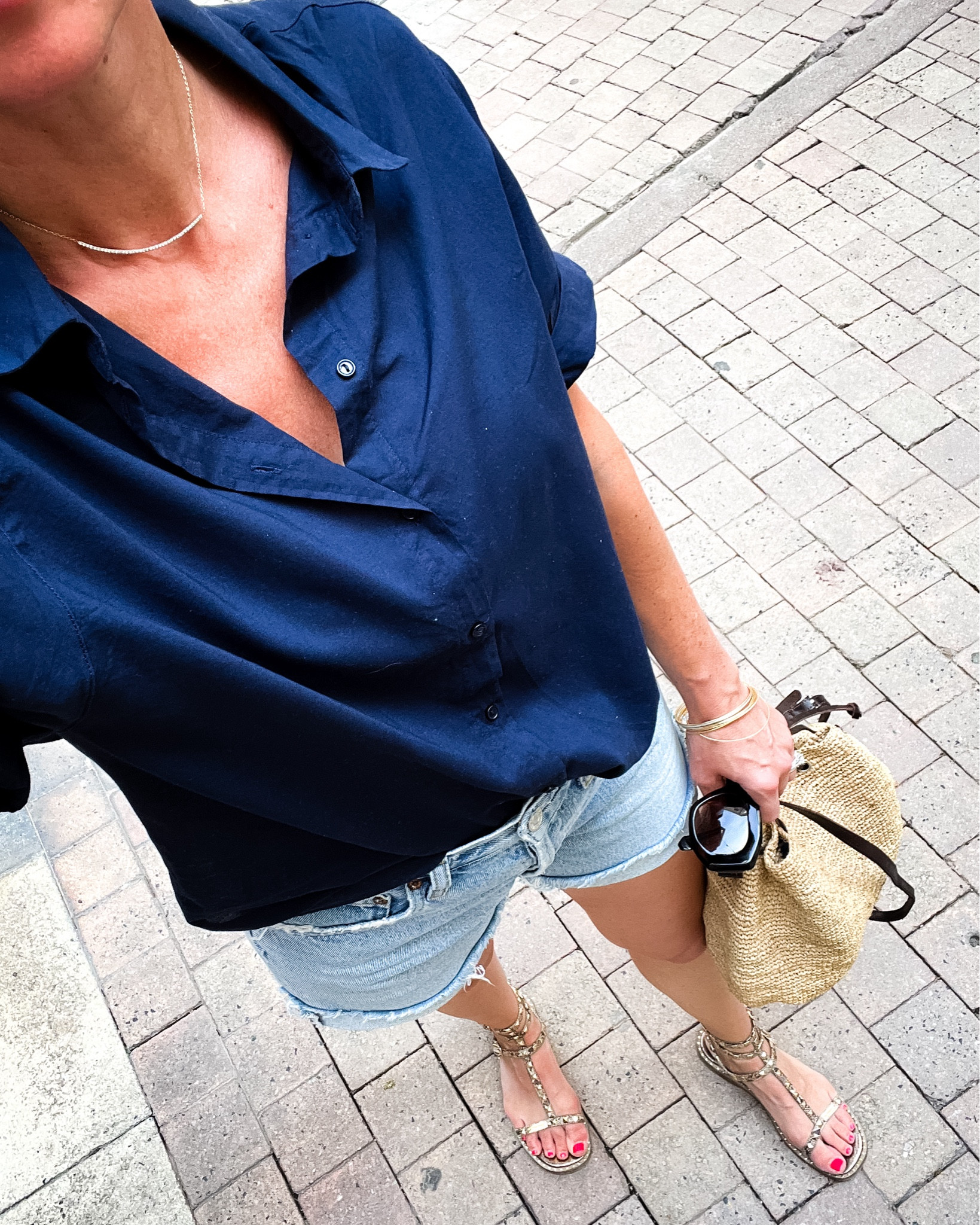 Summer basics, classic wardrobe, denim shorts, capsule wardrobee

#LTKStyleTip #LTKOver40 #LTKFindsUnder100