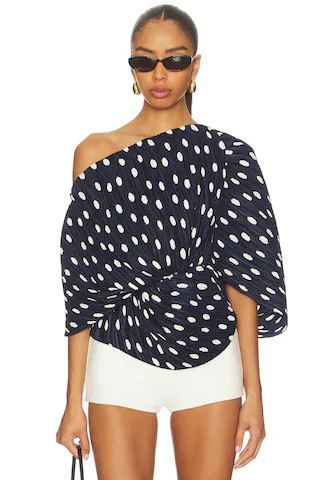 Cult Gaia Cami Top in Small Dot Deep Lake from Revolve.com | Revolve Clothing (Global)