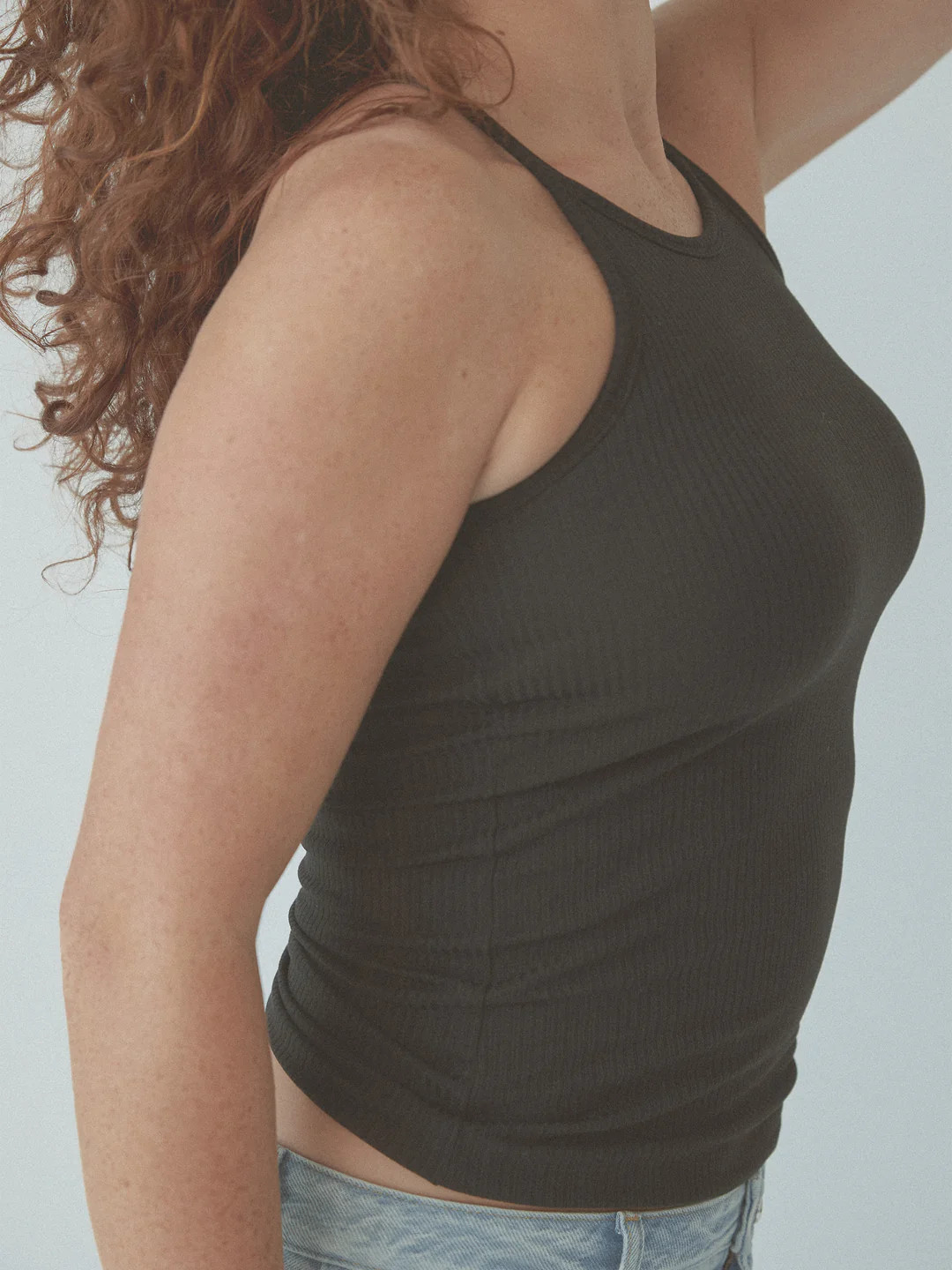 Ribbed High Neck Brami | Klassy