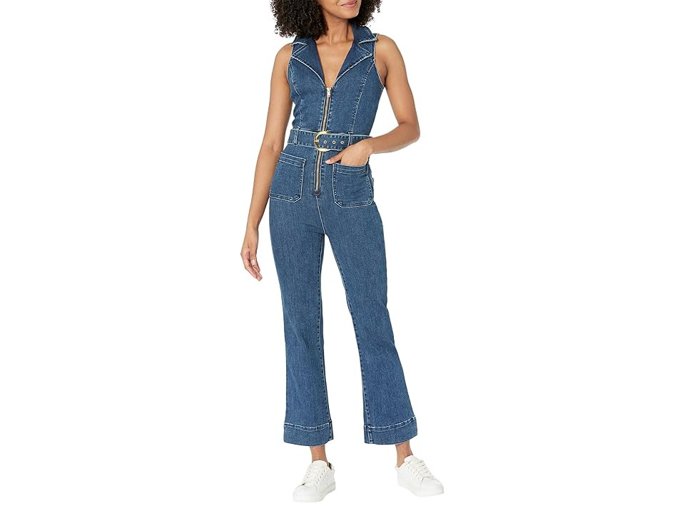 Show Me Your Mumu Jacksonville Cropped Jumpsuit (Lunar Blue) Women's Jumpsuit & Rompers One Piece | Zappos
