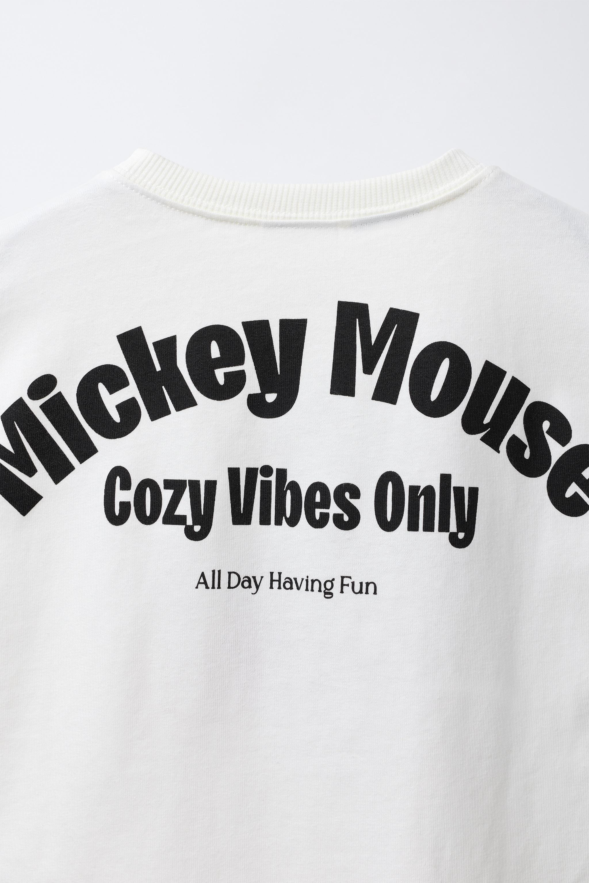 MICKEY MOUSE © DISNEY EMBROIDERED MEDIUM WEIGHT T-SHIRT | Zara US