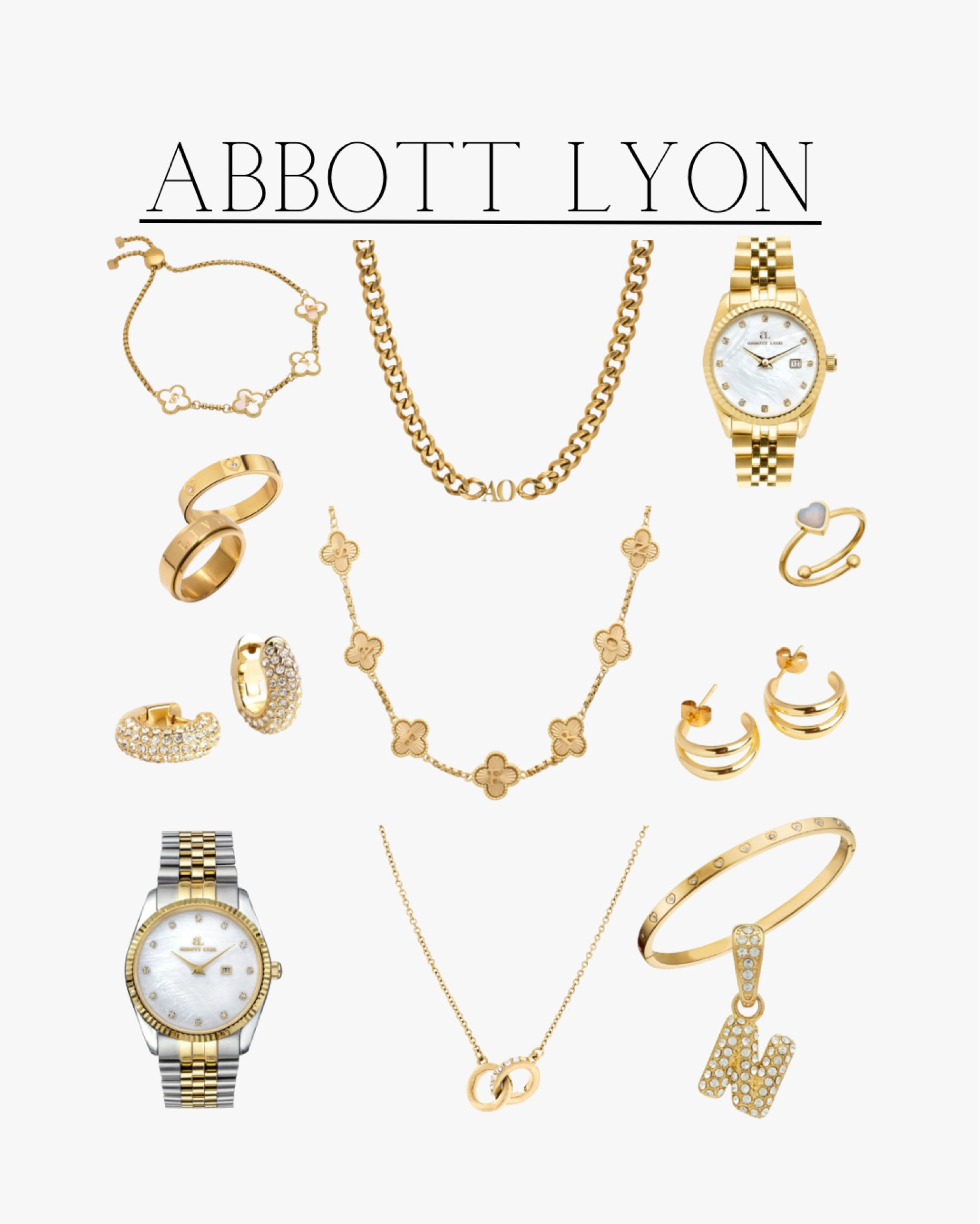 Abbott Lyon Favourites-

Gold jewellery, Abbott Lyon favourites, gold earrings, gold necklace, gold chain, gift inspo, designer inspired jewellery.

#LTKHoliday #LTKU #LTKGiftGuide
