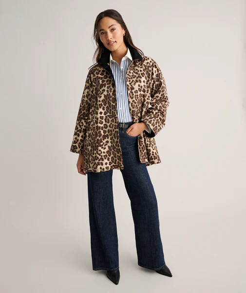 Leopard Canvas Blake Jacket | UNTUCKit (US)