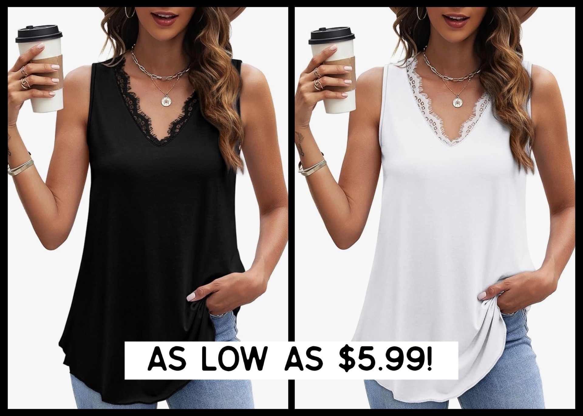 Amazon has the best lace tanks down to as low as $5.99 today with my code 2D73CGDD! Tons of colors to choose from, and the sale pricing is fantastic. Such a comfy loose fit with the prettiest, non-scratchy lace detailing! 

#LTKootd #LTKSaleAlert #LTKSeasonal