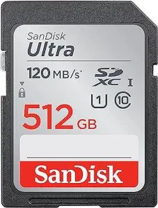 SanDisk 512GB Ultra SDXC UHS-I Memory Card - 120MB/s, C10, U1, Full HD, SD Card - SDSDUN4-512G-GN... | Amazon (US)