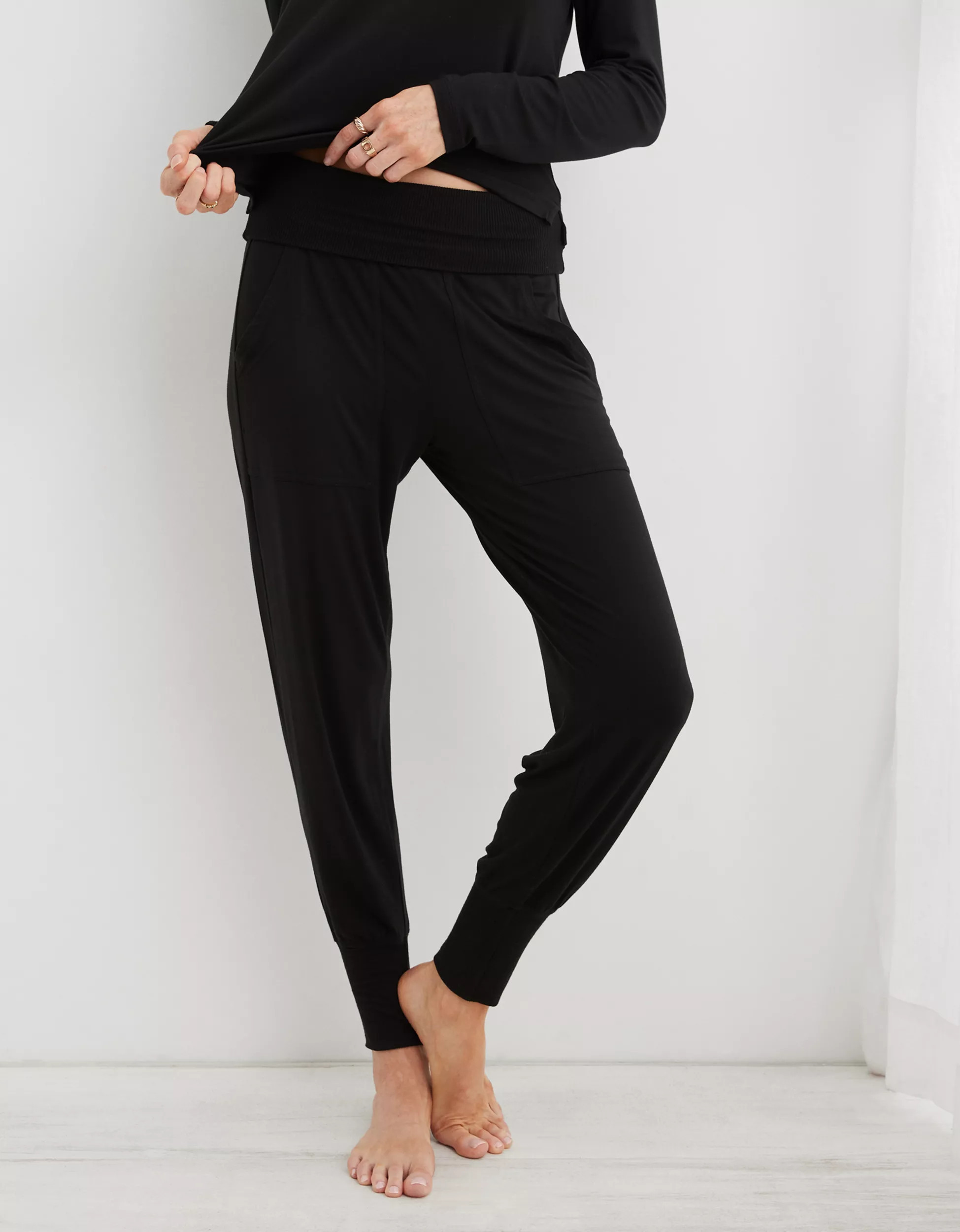 Aerie Real Soft® Foldover Jogger | Aerie